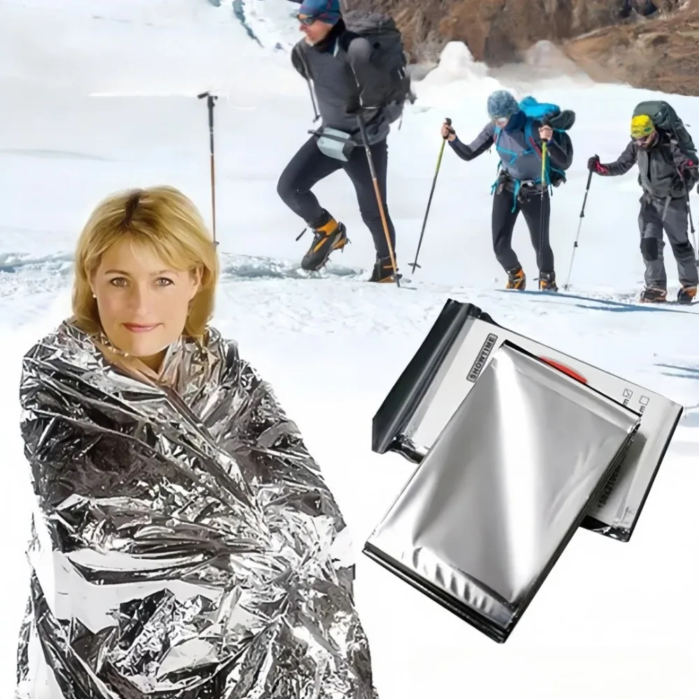 Survival Blanket Reflective - Koc ratunkowy YITAPE, termiczny, wodoodporny, odblaskowy,